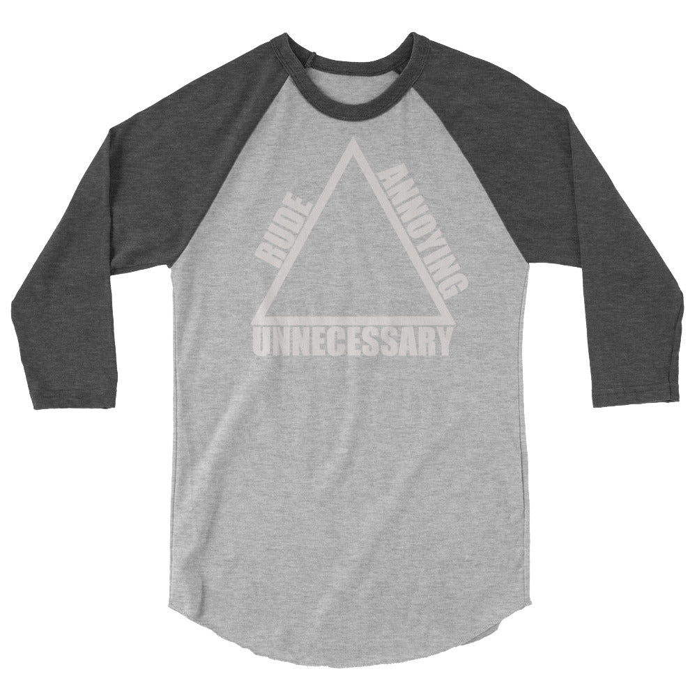 3/4 sleeve Triangle White Logo