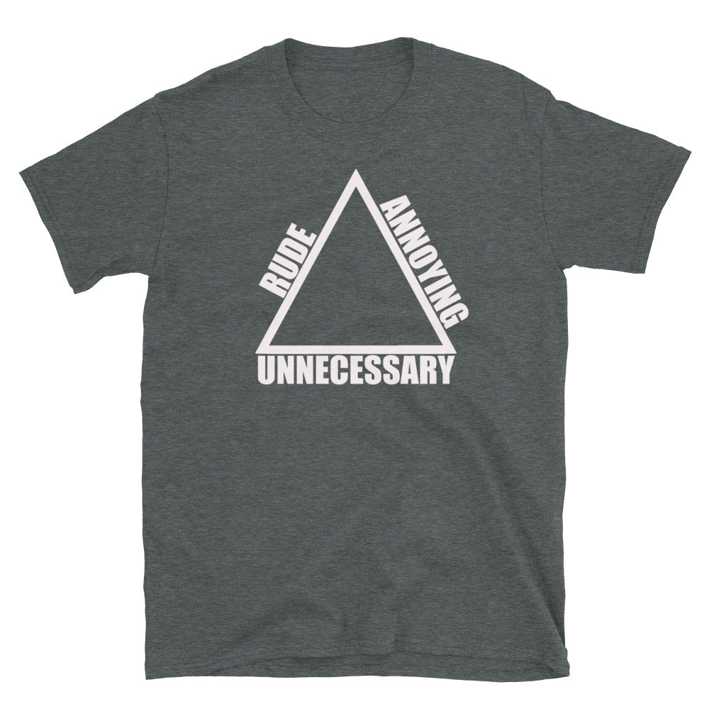 Short-Sleeve Triangle White Logo