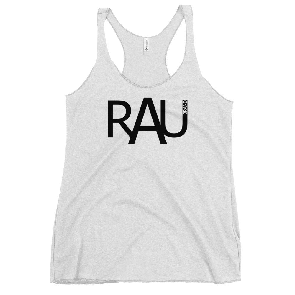 Women's Racerback Tank RAU Black Logo